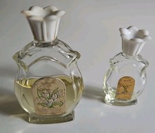 BOURJOIS 2 Antique Miniatures Perfume 7/5.5 Cm FIRST LILY OF THE VALLEY ED Cologne 