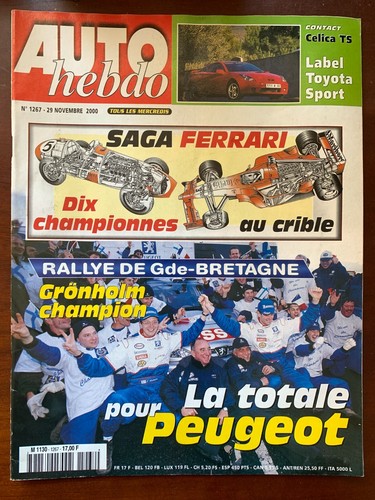Auto hebdo 2000 celica - hebdo, 29/11/2000;
