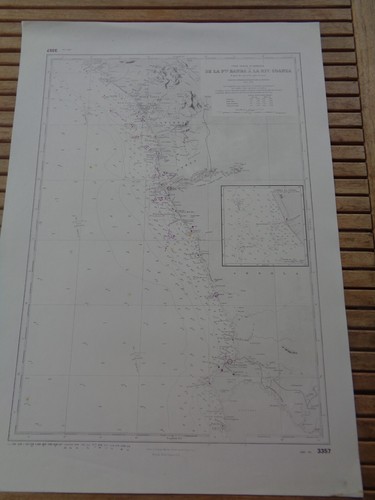 Carte marine de la - la, pointe