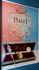 PIAGET  MONTRE  LOT de 3 PUBLICITÉS  ANCIENNES