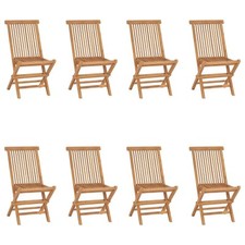 2x Bois de Teck Massif Chaises de Jardin Pliables Sièges de Terrasse vidaXL