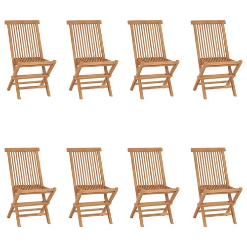 Bois teck massif chaises - 2x, de