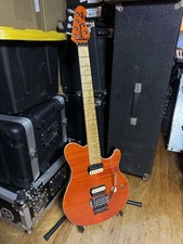 Ernie Ball Music Man Axis Electric Flame Top Electric Guitar Lava