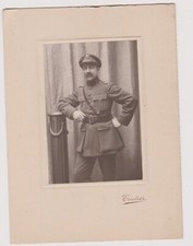 ? Belgian Officer Photo in Uniform ?? Studio Triebels - Vintage Militaria ?️