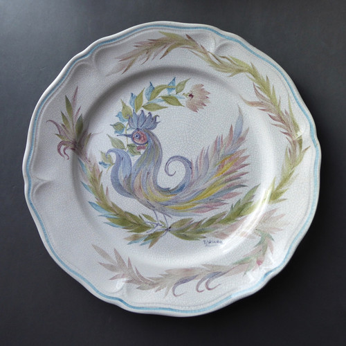 Assiette faïence décor - en,