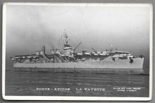CPSM -- FRENCH NAVY . LAFAYETTE AIRCRAFT CARRIER. 815.K