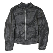 Veste De Motard En Cuir Noir