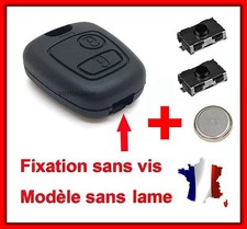 Coque Clé Plip Pour CITROEN Saxo Xsara Picasso Berlingo SANS VIS + 2Switch+Pile