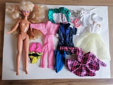 Lot Barbie Skipper Dos Et Nuque  1987 Et Vêtements Divers Lot 2 Mattel Vintage