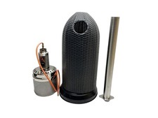 Chauffage de terrasse ACTIVA Brolly Rattan 80 x 80 x 208 cm