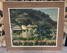 Leon Cadenel Peinture HST Provence Paysage Mas Maison Provençale Côte d Azur