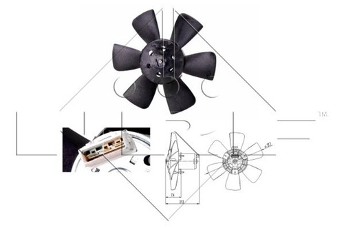 Ventilateur radiateur vw - de,