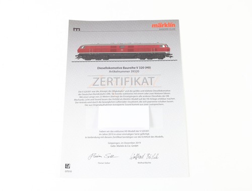 Certificat initié märklin - certificat, d'initié