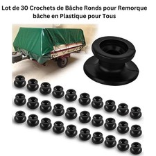 Lot de 30 Crochets de Bâche