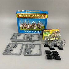 8 Haut Elfes Mono Pose Warhammer The Old le Monde Fantasy Spearmen Bowmen 1996