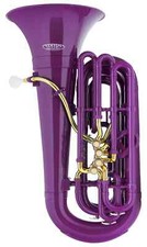 Tuba Sib en Plastique Violet Legere 4 Valves Perinet avec Housse Embouchure Set