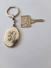 Vintage 80' Peugeot Garages SIAN Keychain Automobile Keychain and Keychain