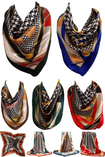 Foulard carré satin de - foulard,