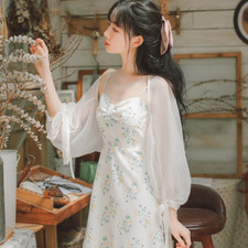 Femme Long Collerette Boléro Manche Cravate Mousseline Cardigan Pur Drapé Cape