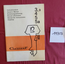N°19753 / CRESCENT MC.3?9-4-5-5a outboard engine / maintenance manual, owner's