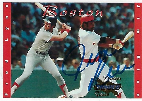 Jim rice signed 2001 - rice,