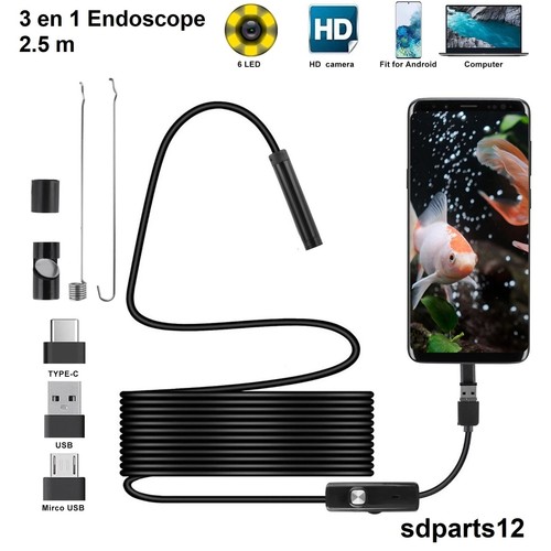 Caméra endoscopique led - caméra,
