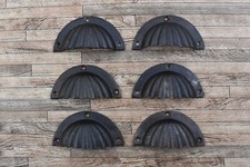 6p vintage en fonte coquillage