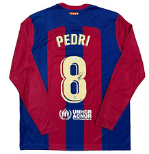 2023-24 Pedri Signed Nike FC Barcelona Jersey Spain Barça BAS Beckett Witnessed