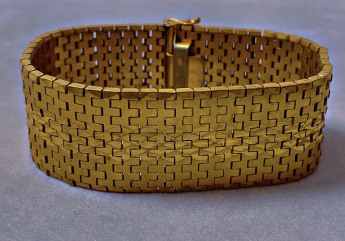 Large ancien bracelet - , plaqué
