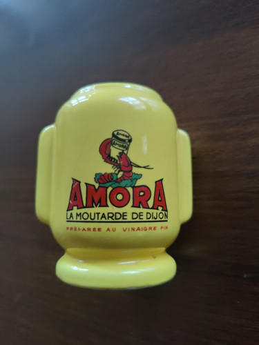Amora ancien pot - ancien, moutarde