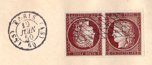 Timbre france 1fr - france, n°6