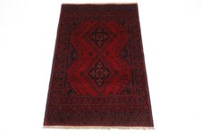 Tapis oriental traditionnel afghan en laine nouée à la main 3 x 4 pieds...