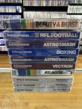 Intellivision II Huge Games Lot Complete In Box W/Protectors For Each Game