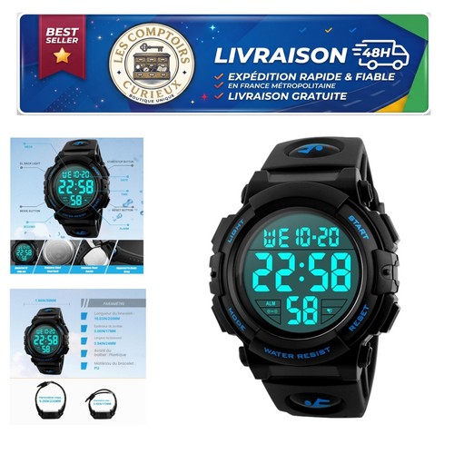 Montre digitale homme zawtr - homme,