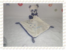 Doudou Peluche Panda Gris/Bleu