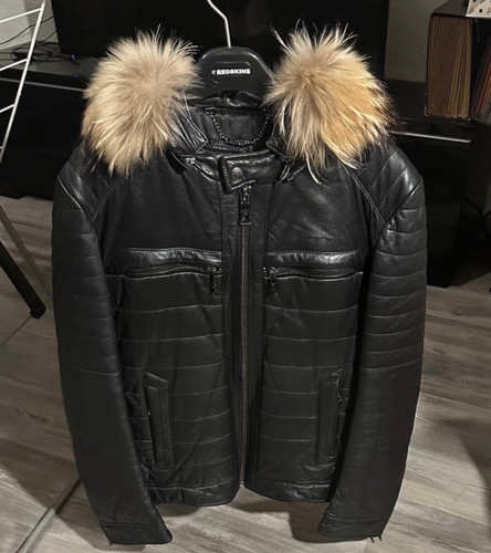 Blouson cuir giovanni paris - cuir,