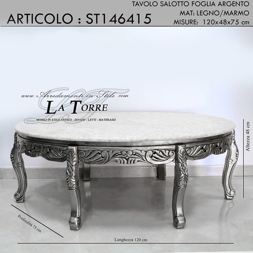 Table bas salon ovale - table,
