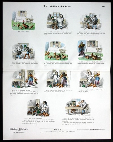 1890 poulet poules - 1890, coq