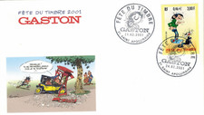 France 2001-Fdc-enveloppe 1°jour**/Fete du timbre-Gaston la gaffe