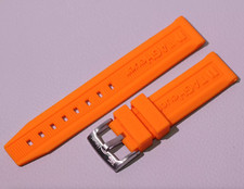 For TAG HEUER Watch ORANGE Genuine RUBBER Strap Band Bracelet 20mm 22mm