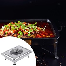 Chafing dish avec pieds amovibles et plateau de service pour réceptions,