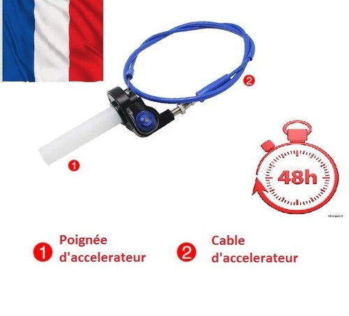 Poignée accélérateur moto - d'accélérateur,