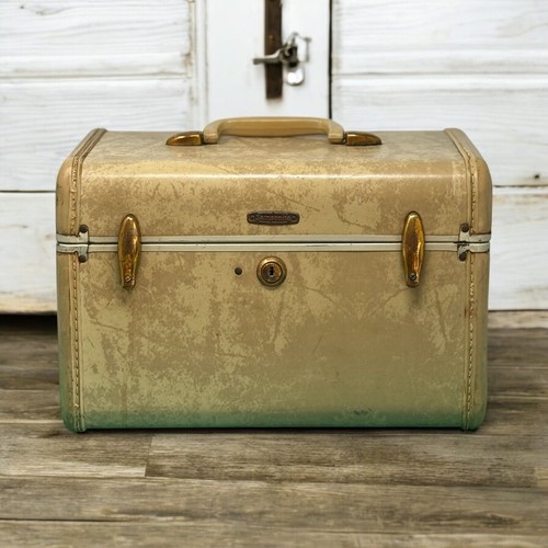 Vtg samsonite luggage - vtg, cream