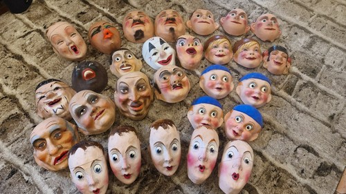 Masques vintage papier maché