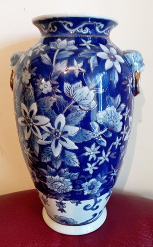 Grand vase céramique - céramique, bleu