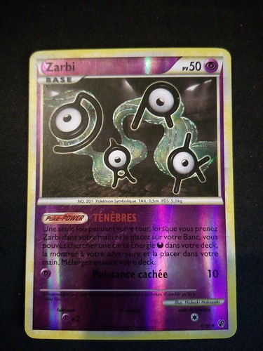Carte pokémon zarbi - carte, 40/90