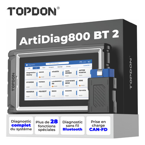 Topdon artidiag800 valise - artidiag800,