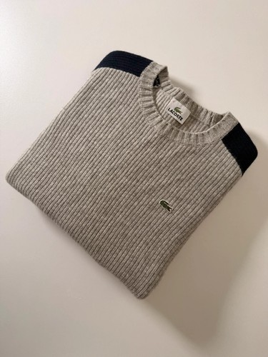 Pull lacoste col - pull, rond