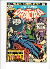 Tomb of Dracula #19 VF- 7.5 BLADE Discovers IMMUNITY to VAMPIRE BITES! 1974