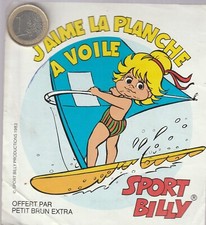 L450. Sport. Natation. SPORT BILLY. Planche à Voile. Petit brun. Vintage